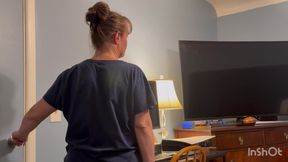 Stepmother in Law Locks Me in Her Room and Sucks Me Till I Blow My Load Down Her Throat!