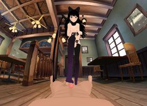 RWBY - Blake Footjob (A XXX Parody)