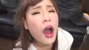 Hard Asian Deepthroat with Hazuki Reira's Skills