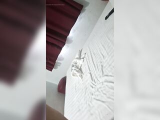 Small golden-haired trans is screwed hard anal