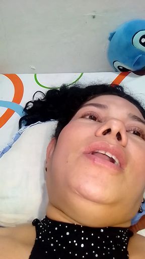 Beautiful Bride Sucking in Fishnet