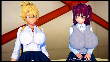 Futa's World of NTR [ FUTANARI HENTAI game PornPlay ] Ep.5 her first time will not be with her boyfriend !