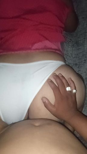 Big Ass Redhead Fucked by Gifted Brunette