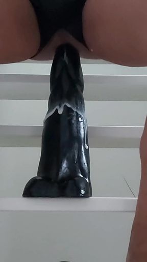 Huge anal bbc toys and buttplug