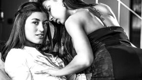 Julia Roca sits on Henessy's face