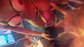 TRANSGENDER PRINCESS latina supreme fuckfest time before beach with your Buddy Travel Barcelona @sarahfelinats