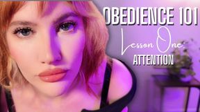 Obedience 101 - Lesson 1: Attention