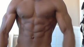 Ebony Model, James Flexing Show