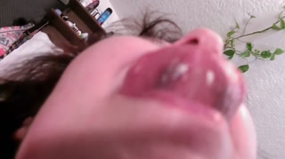 V560 Beautiful Dawn in polka dot dress showing off her up skirt and sexy silver heels.