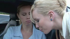 Lez blonde chick cheats on her girlfriend
