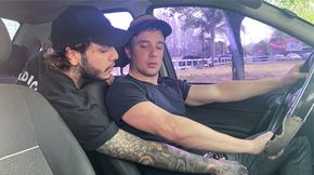 Hot Driver Agrees To Give Dude A Ride If He Gives Him His Asshole