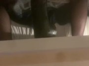 30 cm black dildo sissy
