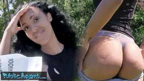 ”Sexy Ebony Babe with Booty Banged”