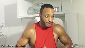 Ebony personal trainer fucks nadia love