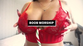 christmas boob worship