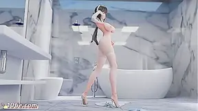 Azur Lane Zhenhai 3D Chinese Comics Vam Nude Dance Tik Tok Style MMD Pure Dance (3D Adult Anime)