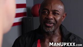 BBC daddy Aaron Trainer rails Andy Adlers tight ass raw and hard