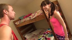 Skinny teen with pigtails Hannah Hartman is fucked after hot cunnilingus