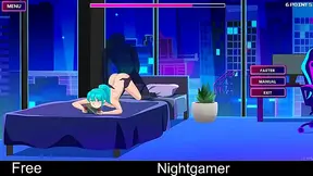 Cute Anime Girlfriend Gets Erotic in Nighttime Casual Sex Session