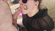 Dumb Girl Plays with Stickers