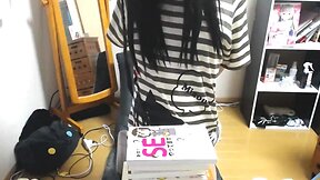 [nh] squirting with electric massage machine receive anything riku [asami 0601]