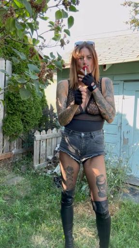 Enjoying the sunshine