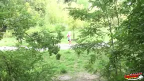 German scout seduces with big dick in outdoor lovemaking