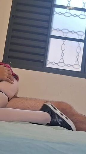 She Comes Home From College, Sees Her Stepbrother and Decides to Fuck Him