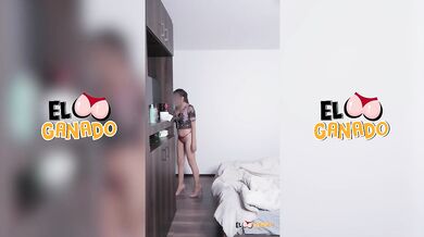 ELGANADOPORN - Hot Latina Maid Cholita Maribel looking for her boss's cock to fuck