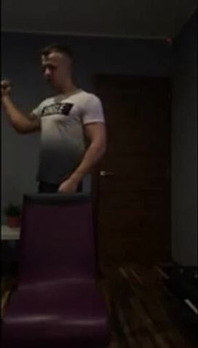 Fitness Hunk Jerks Off Solo