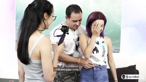 ”First Time Porn Pickup & Fuck With Bombshell Purple Haired Spanish First Timer”