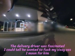 Riding vibrator on bike in public - caught