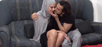 Arab wife is on the edge of cheating her hubby with a hot Indian male