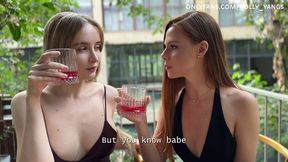 Polly Yangs - Threesome Sex On The First Date! Lucky Guy Fucks Two 19-year-old Stepsisters!