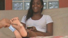 Rhaysa in best 18 minutes foot tickling videos