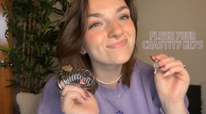 Forever Locked Up - Flush Your Chastity Keys