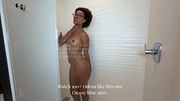 Hot Ebony Rhiley Showers and Cums for You