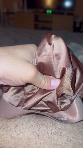 Brown Satin Panties