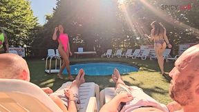 outdoor orgy in the lagoon: anal, fisting, dp and eating cum