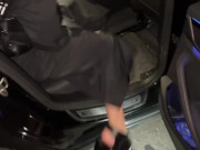 Sweet fuck in a business taxi with hot teenager Californiababe