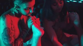 Perfect Lesbian Tribbing &amp_ Foot Worship