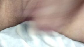 FTM panties stuffed with huge clit rubbed raw until loud squelches and messy orgasm
