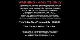 Victoria White fucking in the desk with her glasses