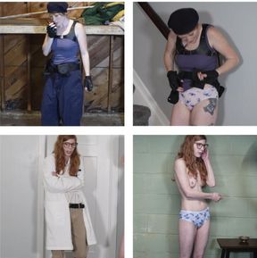 Resident Nudist - An ENF Resident Evil Parody starring Izzie Robbins and Elle Mckenzie stripped to their Lilo & Stitch Panties!