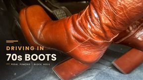 Driving in brown Boots - Full Drive