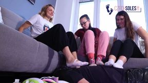 Foot Slave for 3 Stinky Socks Goddesses