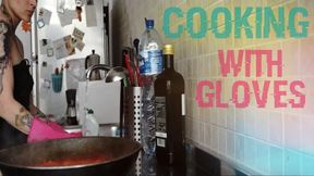 cooking and washing dishes