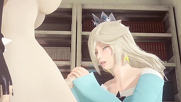Mario Bross Hentai - Rosalina x Bowsette Futanari Hardsex - Japanese Asian Manga Anime Game Porn