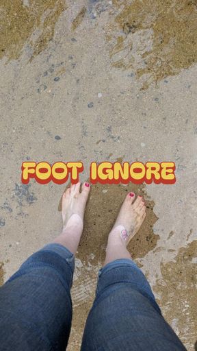 Paddling in the river - foot ignore