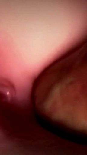 very close-up cock enters my secretary wet holes   Clip 1